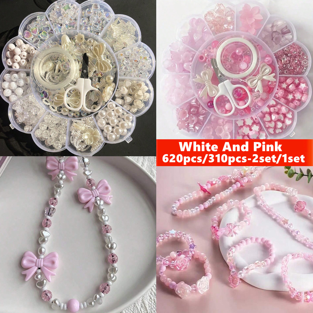 Jewelry Making For Adults - 2Set/1Set 13 Grids Acrylic Flower Boxed