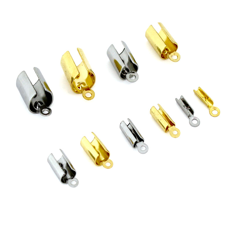 Jewelry Making Articles - 30-50pcs Stainless Steel Crimp End Clasps