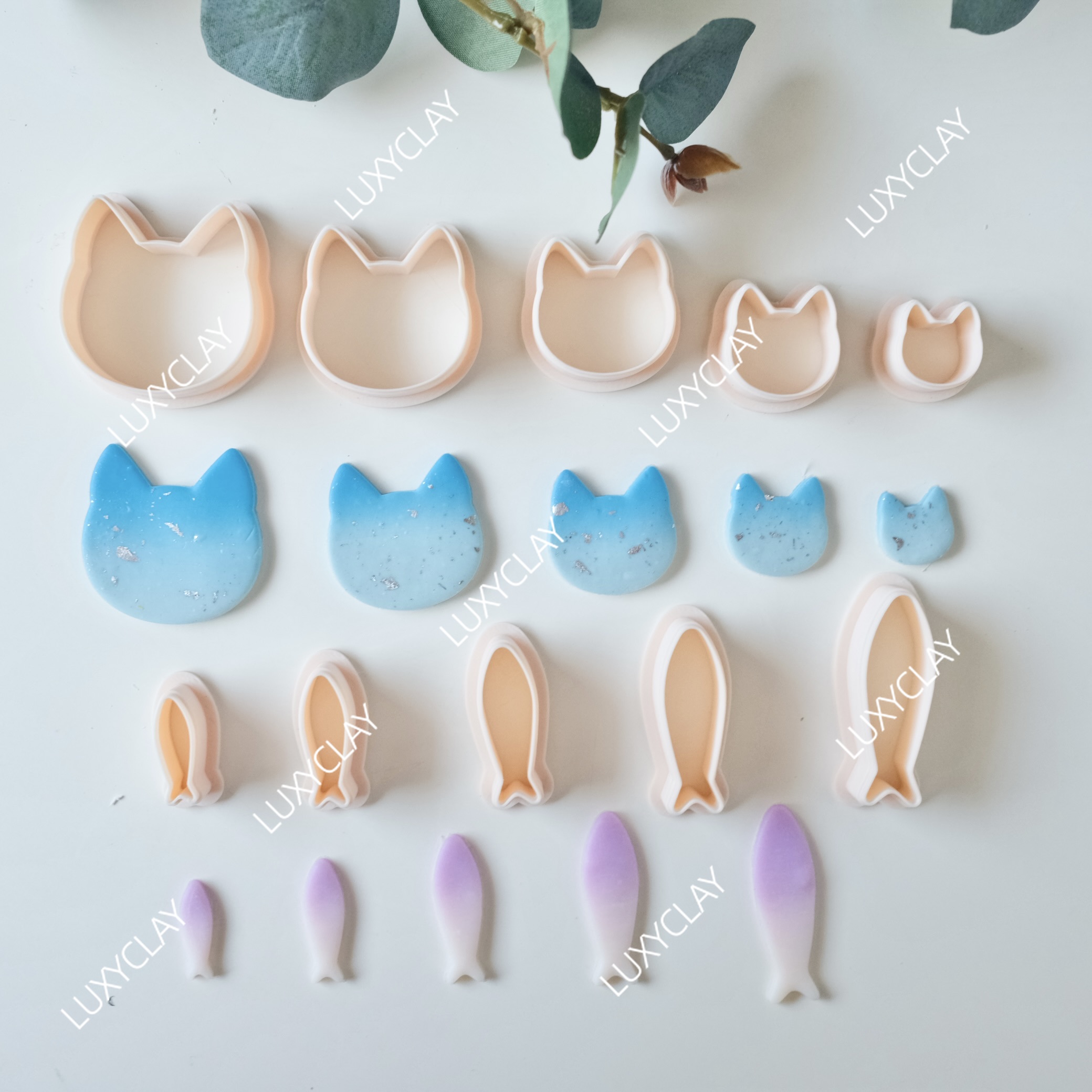 Jewelry Making Jig - Five Different Sizes Hollow Fish &