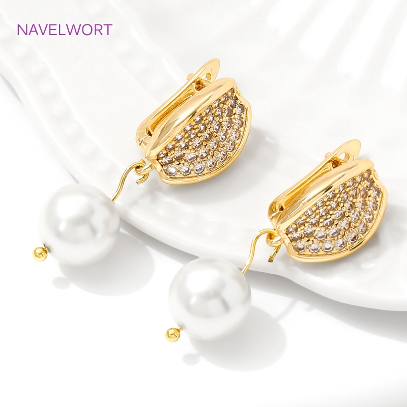 18K Gold Plated Brass Earwires - Jewelry Making Articles recension och pris