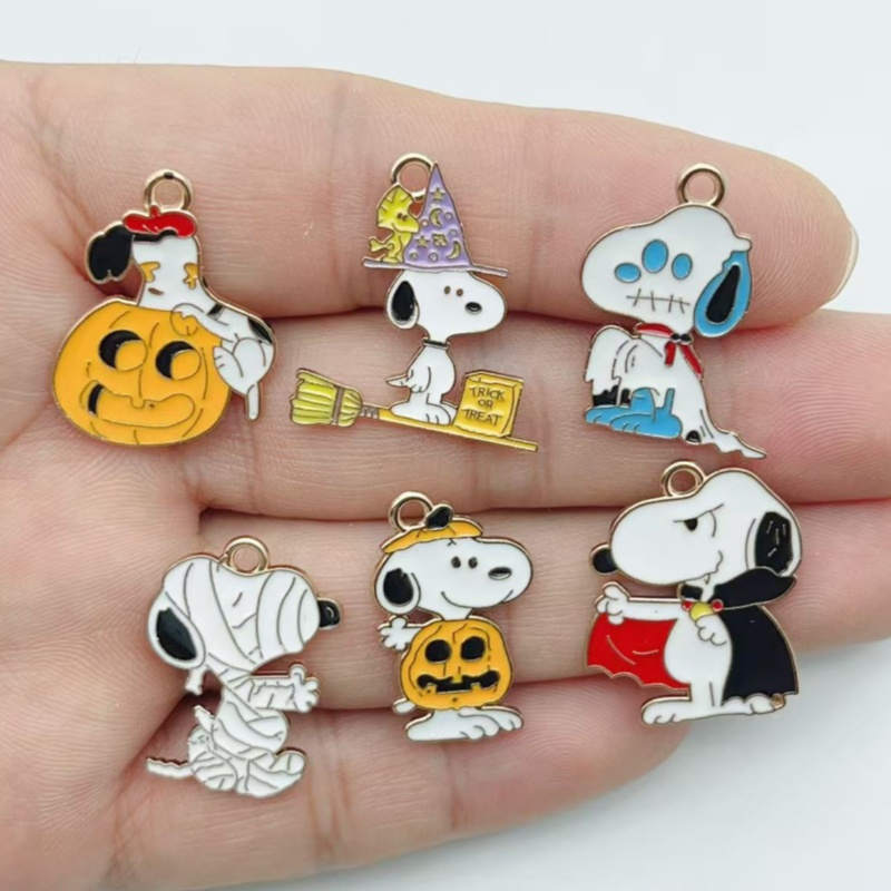 10Pcs Cute Halloween Cartoon P - Jewelry Making Party recension och pris