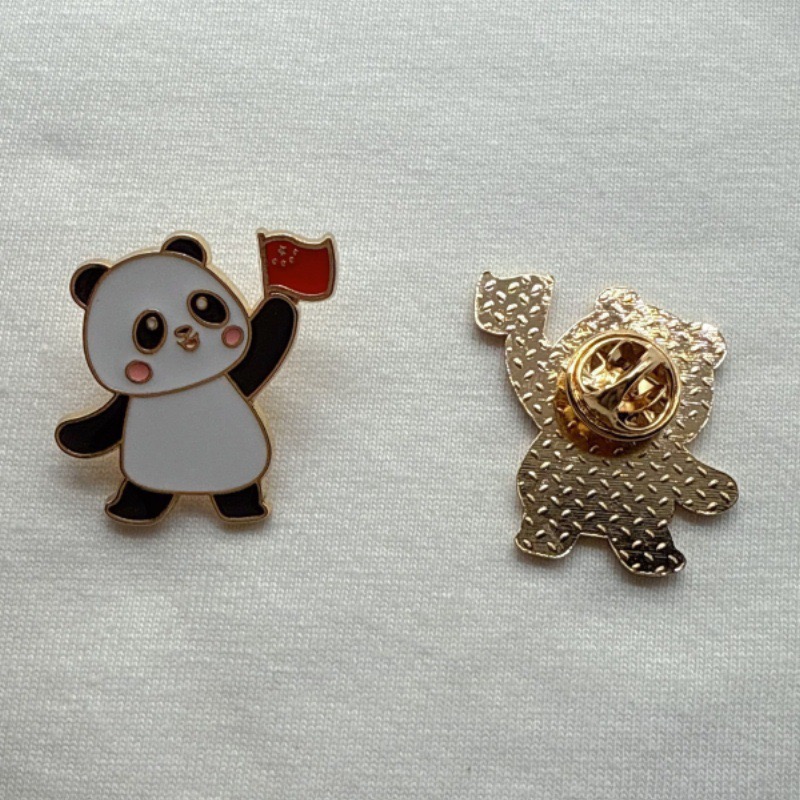 6pcs Cartoon China Panda Badge - Jewelry Making Party recension och pris