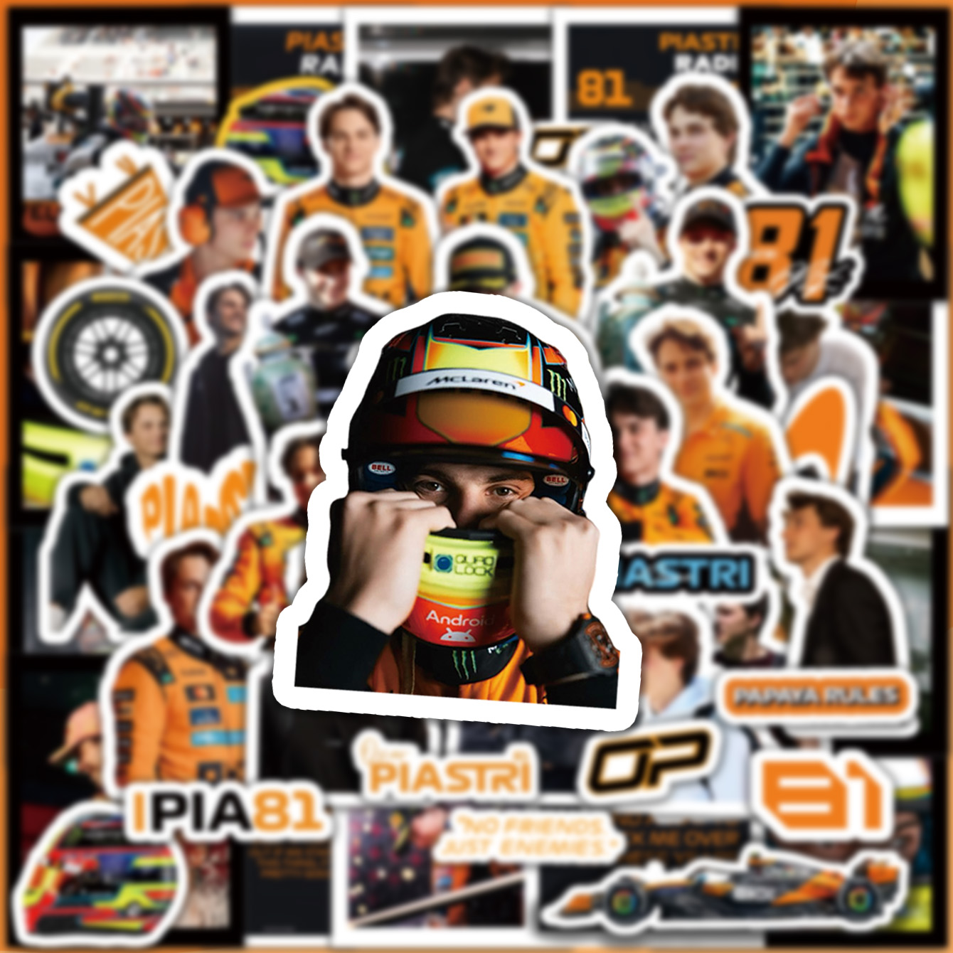 5-6 Sheets F1 Stickers, Norris - Jewelry Making Party recension och pris