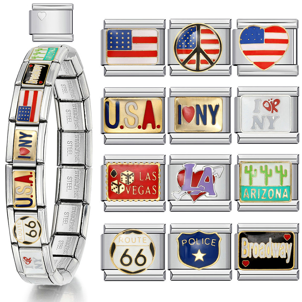 1pc Y2K Italian Charm Bracelet - Jewelry Making New York recension och pris