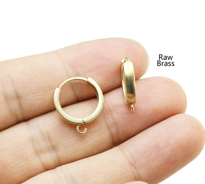 10pcs Brass Ear Hoops, Leverba - Jewelry Making Articles recension och pris