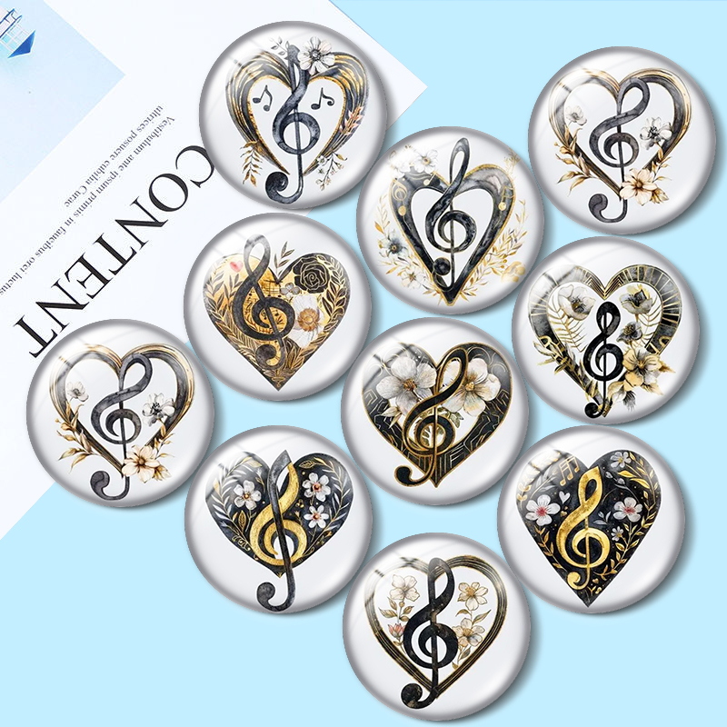 Music Note  Heart 12/18/20/25m - Jewelry Making Notes recension och pris