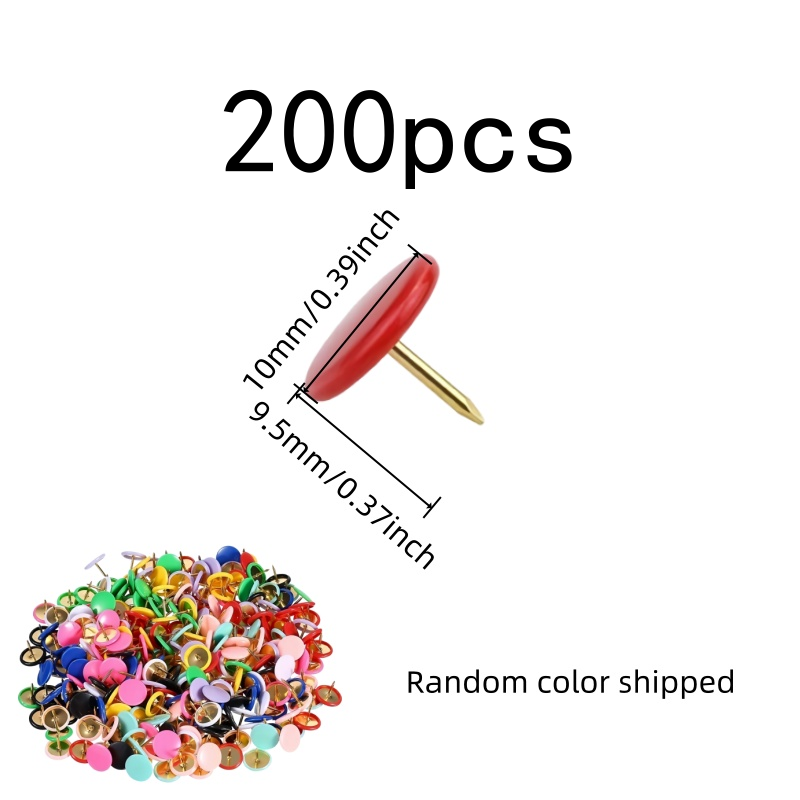 200 pcs Round Head Push Pins,  - Head Pin Assorted recension och pris