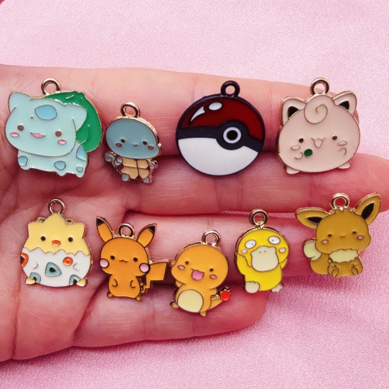 10pcs Cartoon Drip Oil Jewelry - Jewelry Making Party recension och pris
