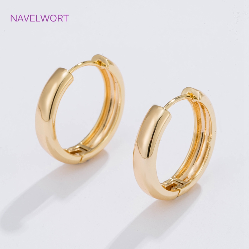 6 Sizes Gold Plated Circle Hoo - Jewelry Making Articles recension och pris