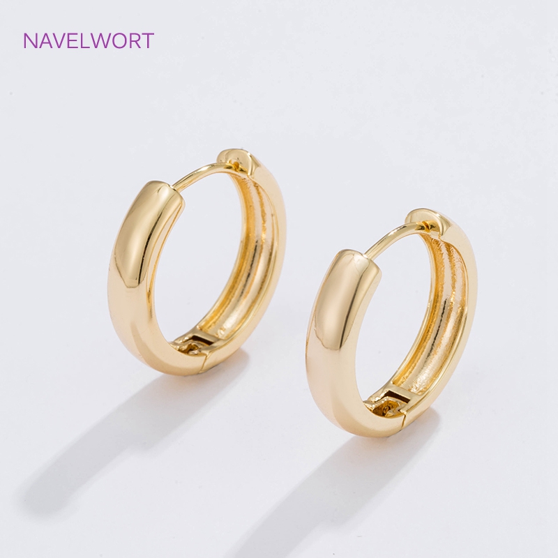 6 Sizes Gold Plated Circle Hoo - Jewelry Making Articles recension och pris