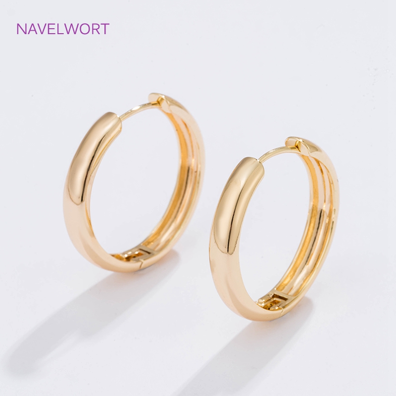 6 Sizes Gold Plated Circle Hoo - Jewelry Making Articles recension och pris