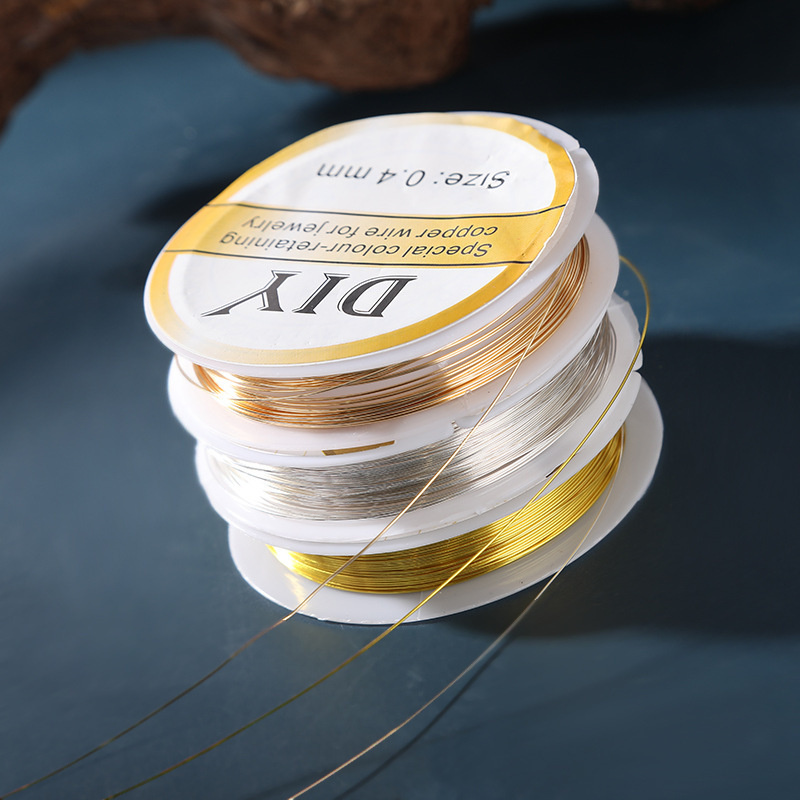 1Roll Silver Copper Wire 0.3/0 - Jewelry Making Yarn recension och pris