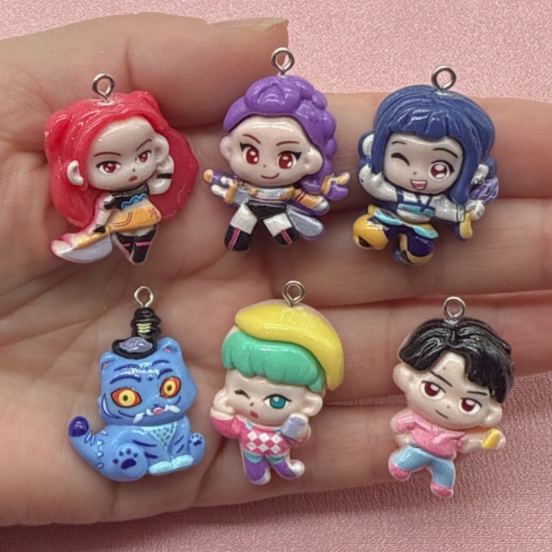 10pcs resin cartoon pendant, D - Jewelry Making Party recension och pris