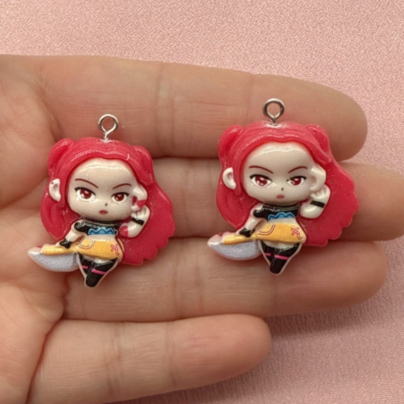 10pcs resin cartoon pendant, D - Jewelry Making Party recension och pris