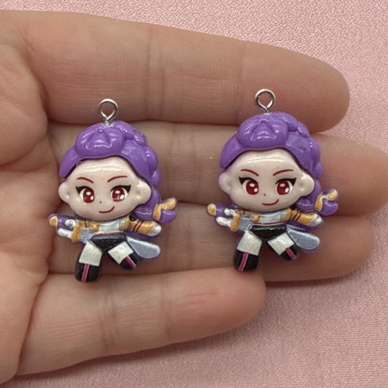 10pcs resin cartoon pendant, D - Jewelry Making Party recension och pris