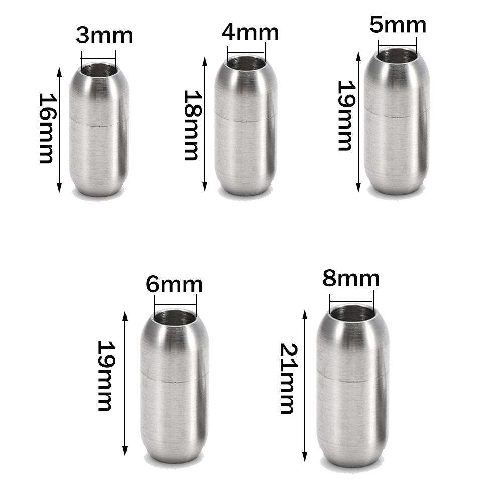 2pcs Stainless Steel Magnetic  - Jewelry Making Articles recension och pris