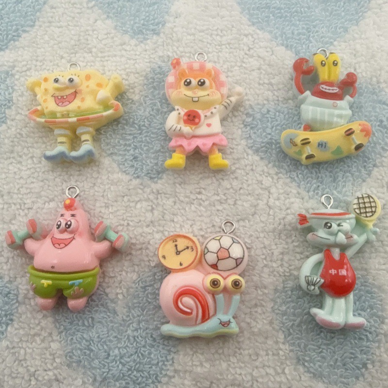10pcs cartoon resin pendant, D - Jewelry Making Party recension och pris