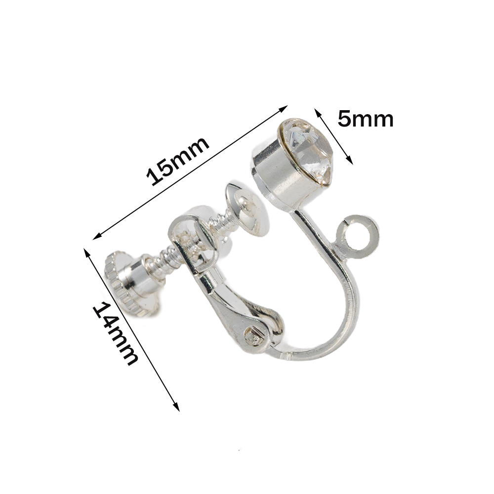 10pcs Brass Clip on Earring Co - Jewelry Making Articles recension och pris