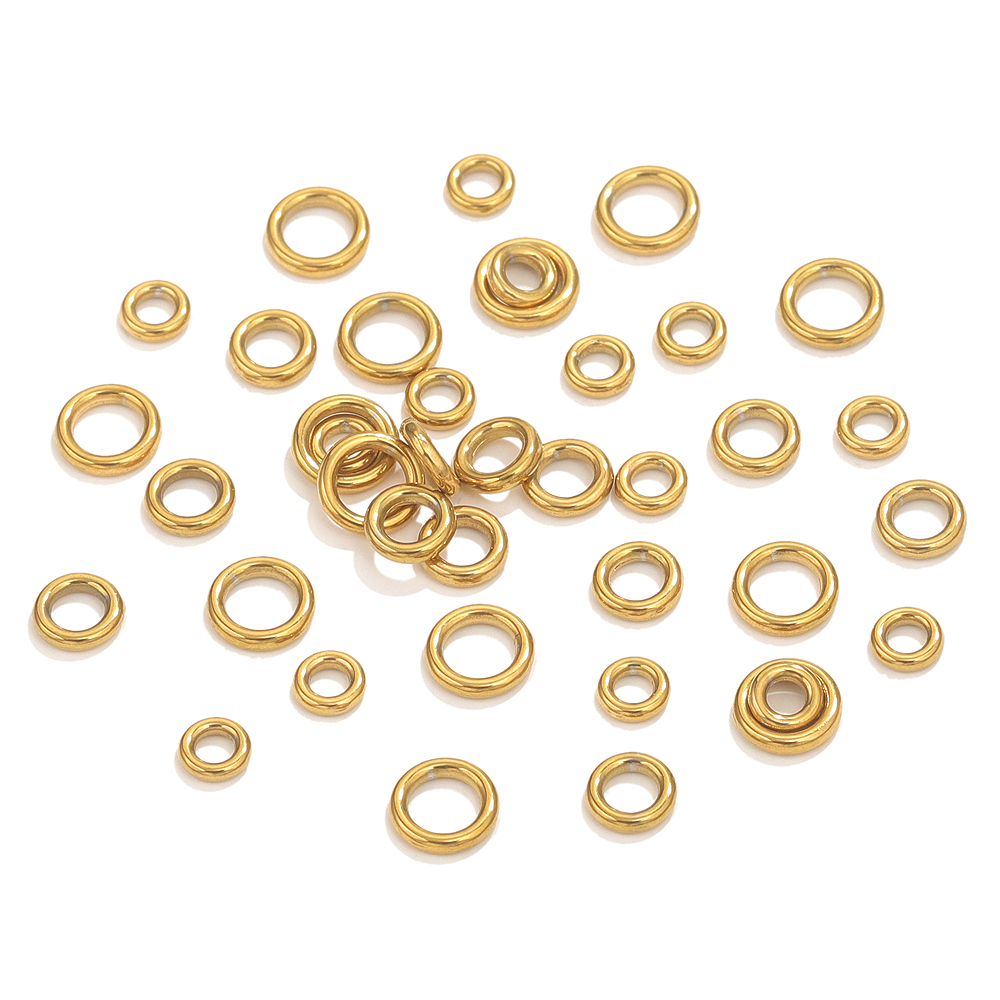 50pcs Stainless Steel O Ring G - Jewelry Making Yarn recension och pris