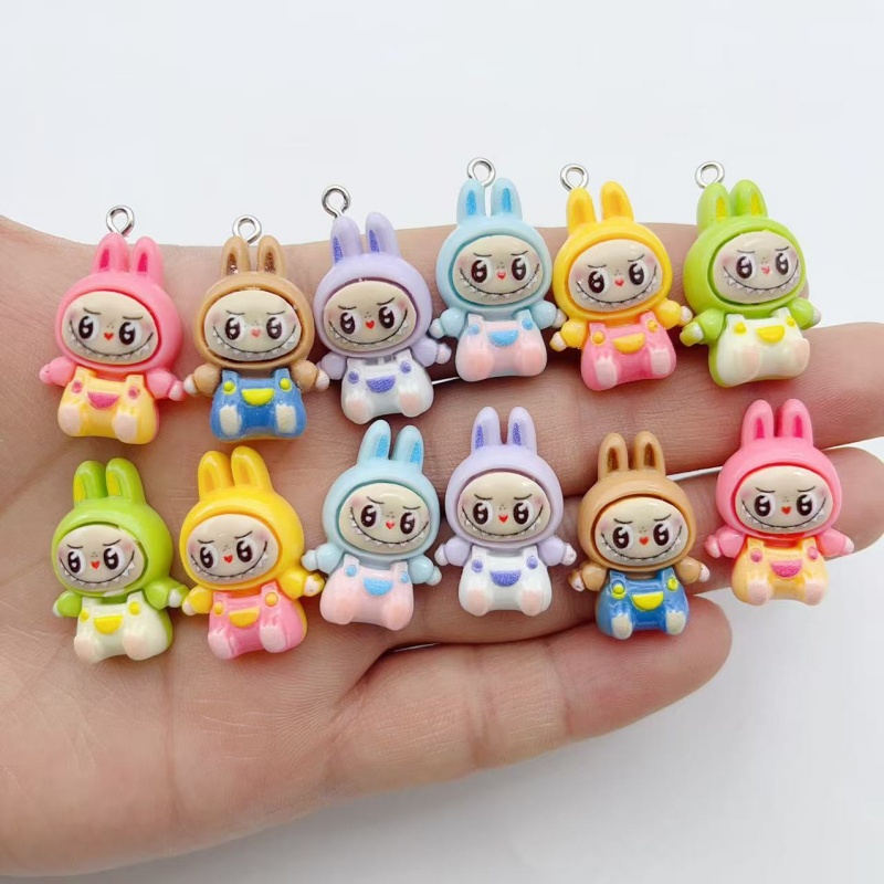 10Pcs Kawaii Rabbit Strawberry - Jewelry Making Party recension och pris