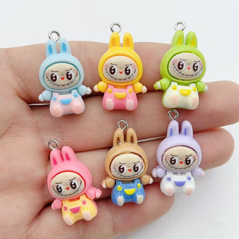 10Pcs Kawaii Rabbit Strawberry - Jewelry Making Party recension och pris