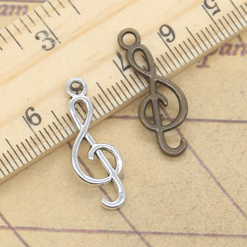20pcs Charms Musical Note 25x9 - Jewelry Making Notes recension och pris