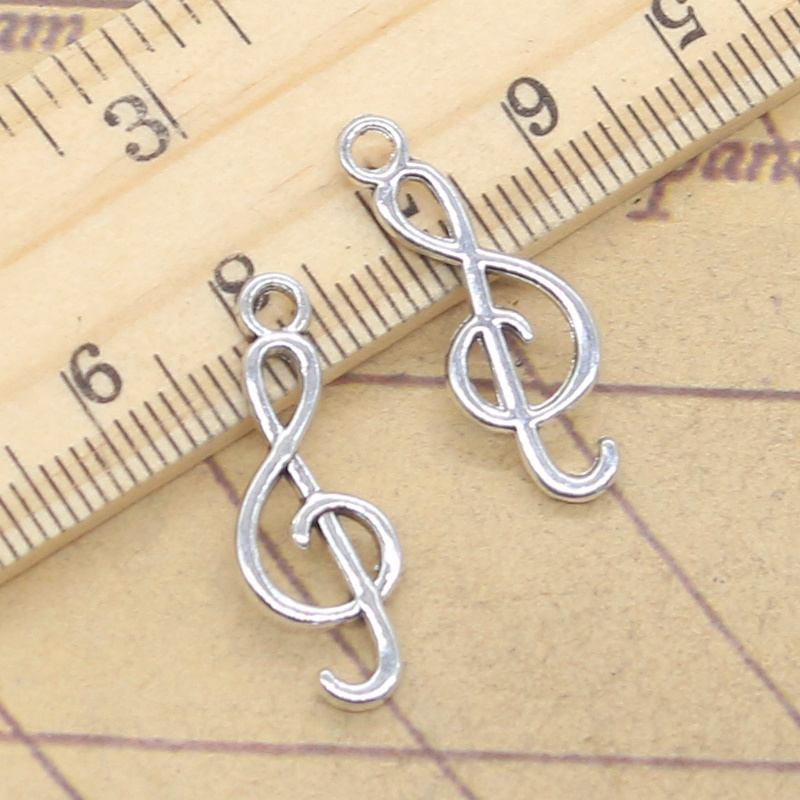 20pcs Charms Musical Note 25x9 - Jewelry Making Notes recension och pris