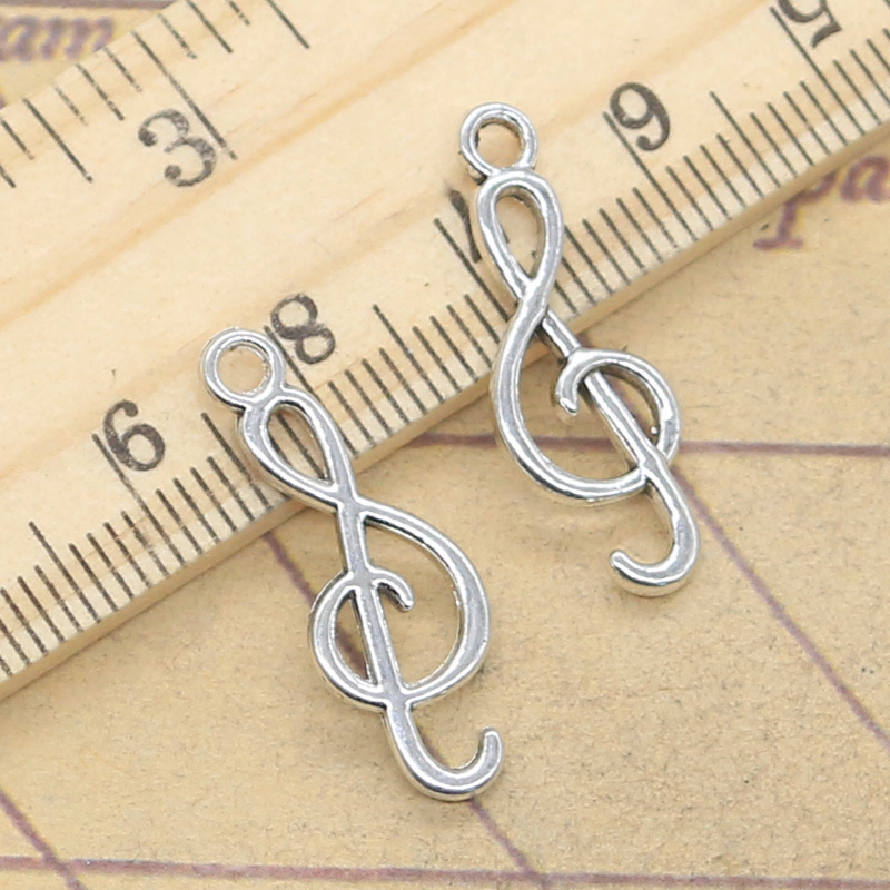 20pcs Charms Musical Note 25x9 - Jewelry Making Notes recension och pris
