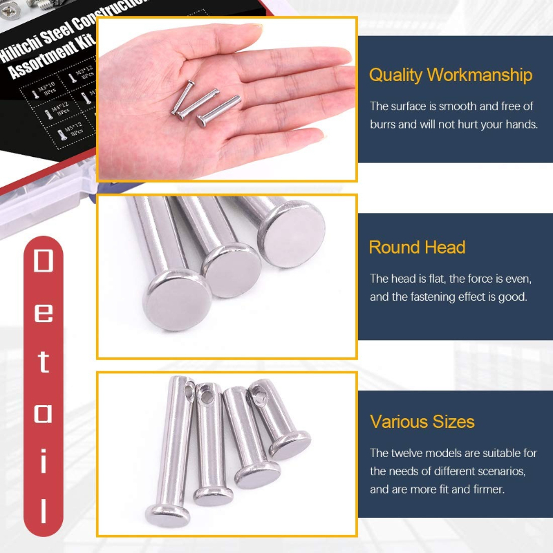Flat Head Cylindrical Pin M3 M - Head Pin Assorted recension och pris