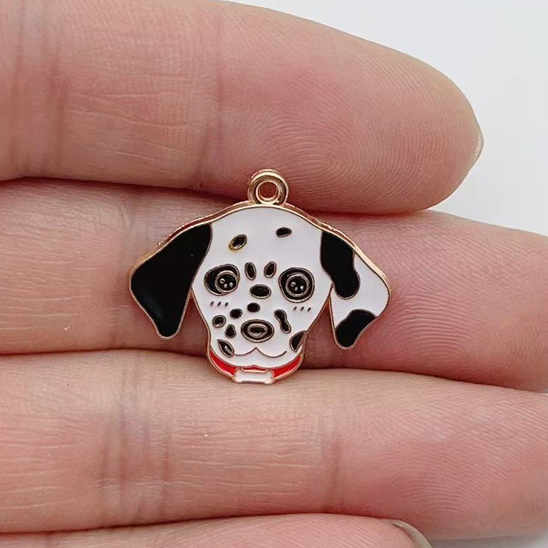 12pcs cartoon pet spotted dog  - Jewelry Making Party recension och pris