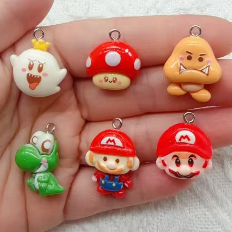 10pcs resin cartoon pendant, D - Jewelry Making Party recension och pris