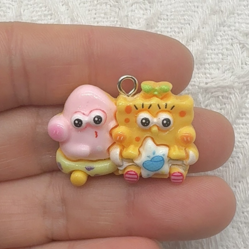 10pcs cartoon resin pendant, D - Jewelry Making Party recension och pris
