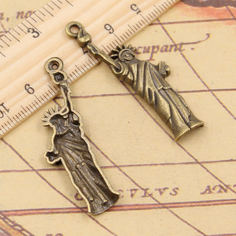 10pcs Charms Statue Of Liberty - Jewelry Making New York recension och pris