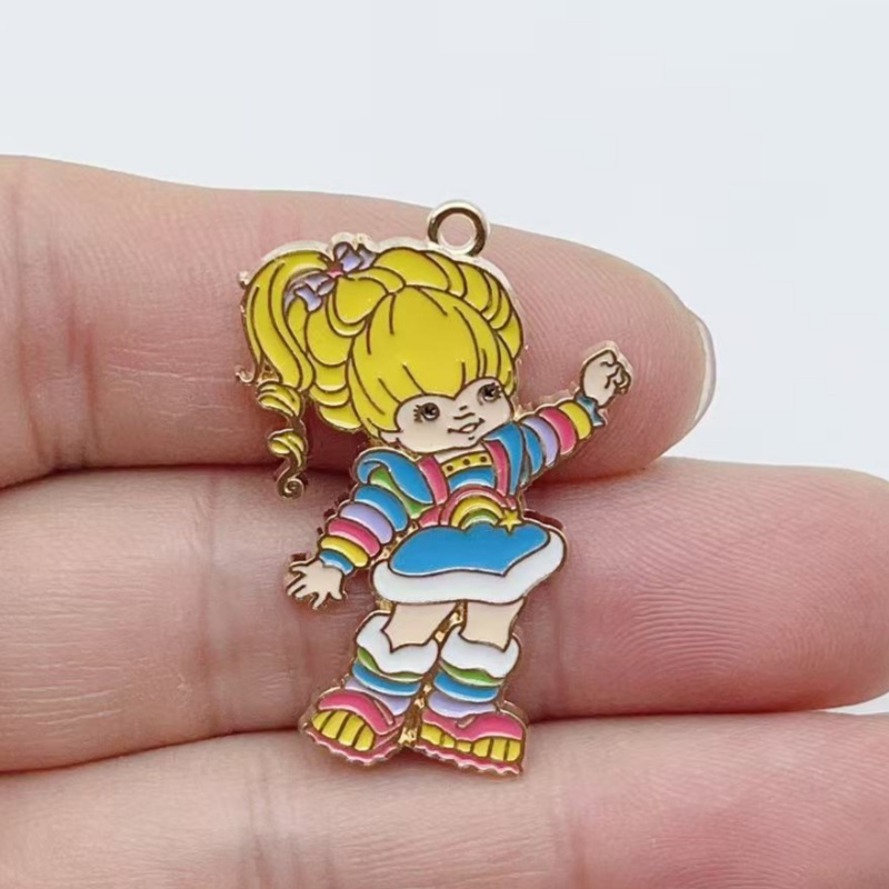 10pcs Cute Little Girl Enamel  - Jewelry Making Party recension och pris