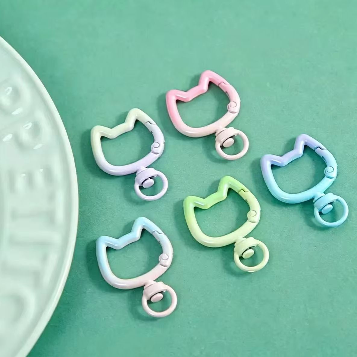 5-10PCS Gradient Cute Cat Clas - Jewelry Making Articles recension och pris
