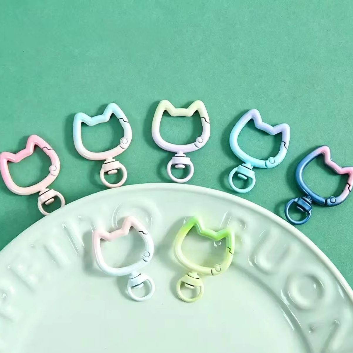 5-10PCS Gradient Cute Cat Clas - Jewelry Making Articles recension och pris